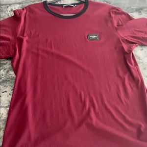 Burgundy Dolce Gabbana Short-sleeve